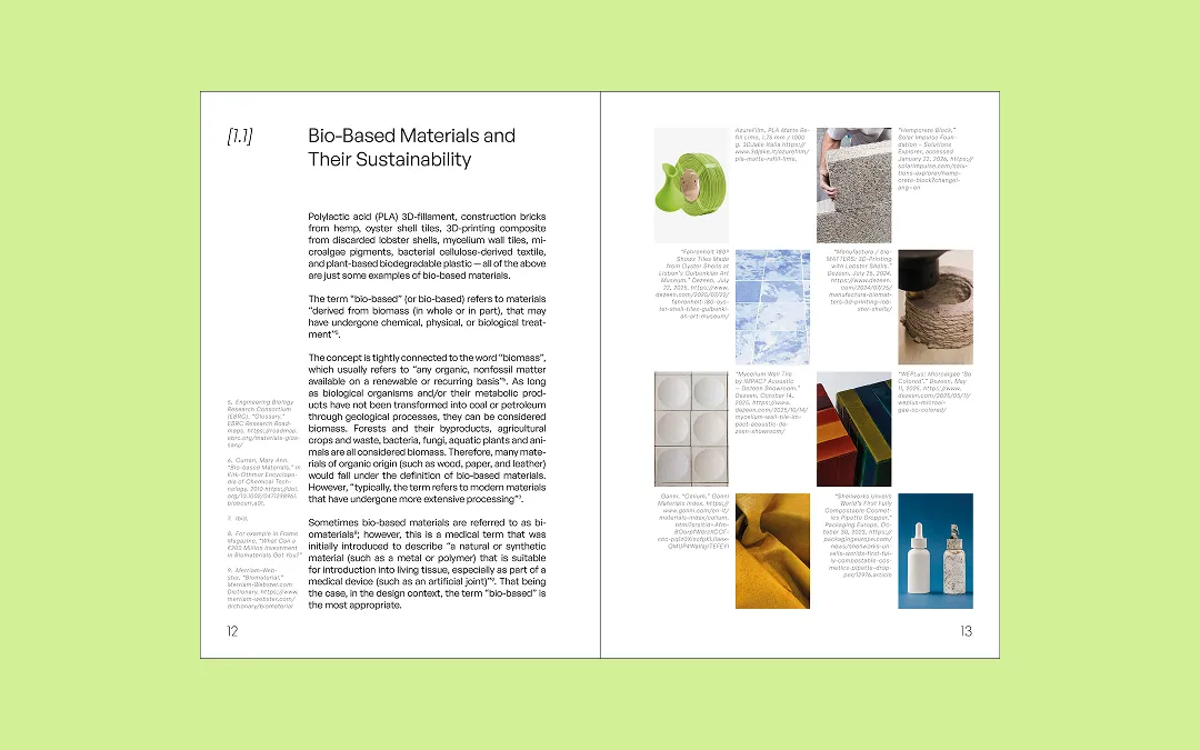 Bio-based layout wireframe overlay