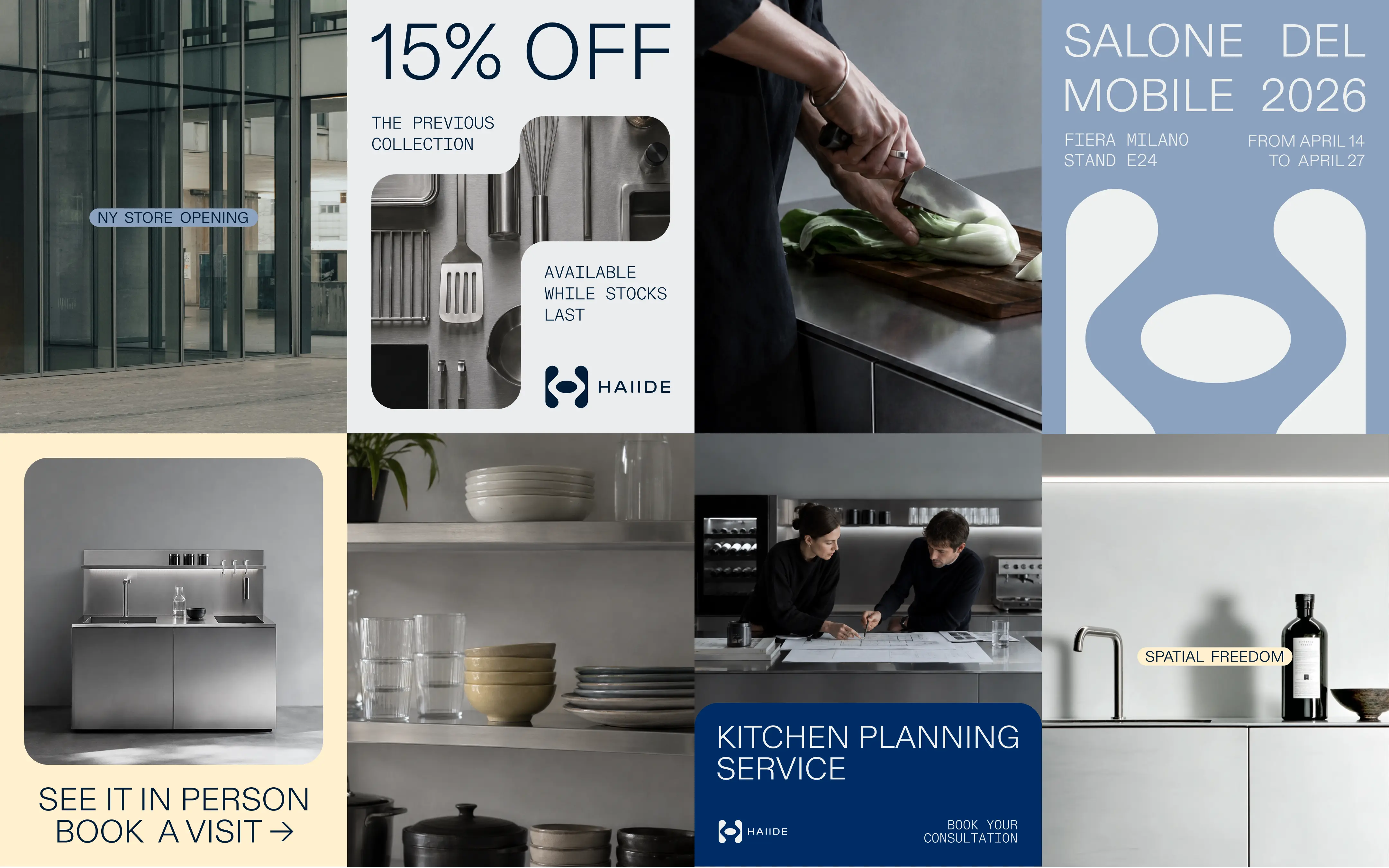 Haiide social media tiles
